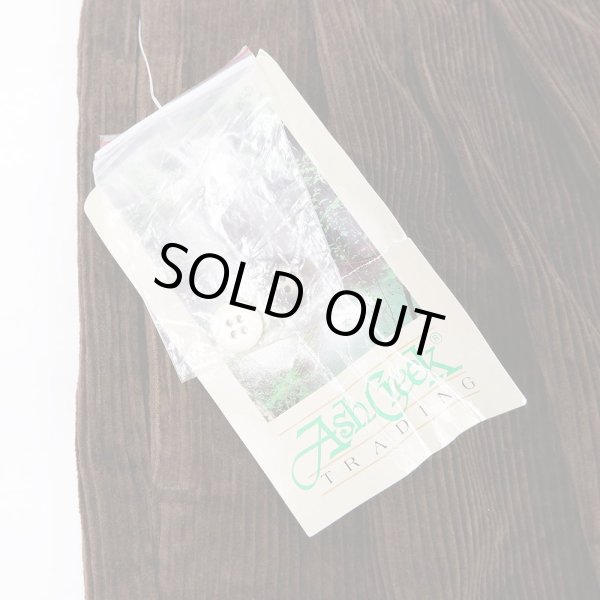 画像3: 90's Ash Creek 3タック 太畝コーデュロイトラウザー "DEADSTOCK / W34 L32" (3)