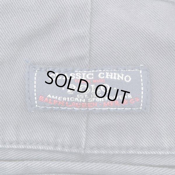 画像3: 90's Polo Ralph Lauren ノータック チノトラウザー "W33 L30" (3)