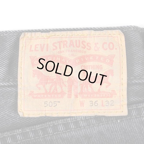 画像3: 00's Levi's 505 ブラックデニムパンツ “実寸W36 L30” (3)