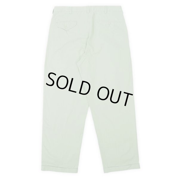 画像2: 90's Polo Ralph Lauren 2タック チノトラウザー "HAMMOND PANT / Light Green" (2)