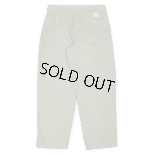 画像2: Early 90's Polo Ralph Lauren 2タック チノトラウザー "MADE IN USA / OLIVE / W34 L30" (2)