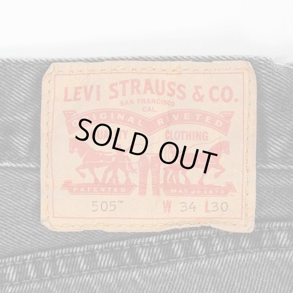 画像3: 00's Levi's 505 ブラックデニムパンツ "W34 L30" (3)