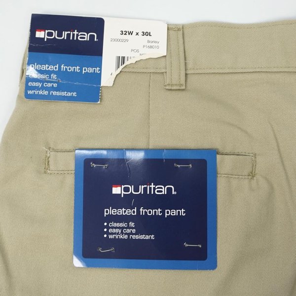 画像3: 90's Puritan 2タック チノトラウザー "DEADSTOCK / W32 L30" (3)