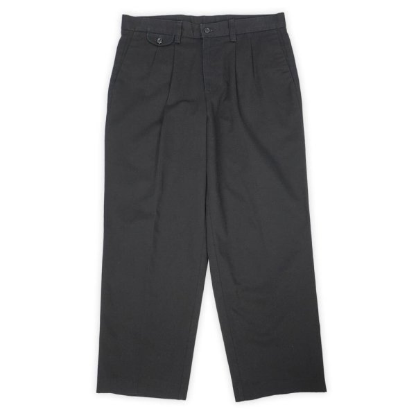 画像1: Early 00's DOCKERS 2タック チノトラウザー "BLACK / W32 L30" (1)
