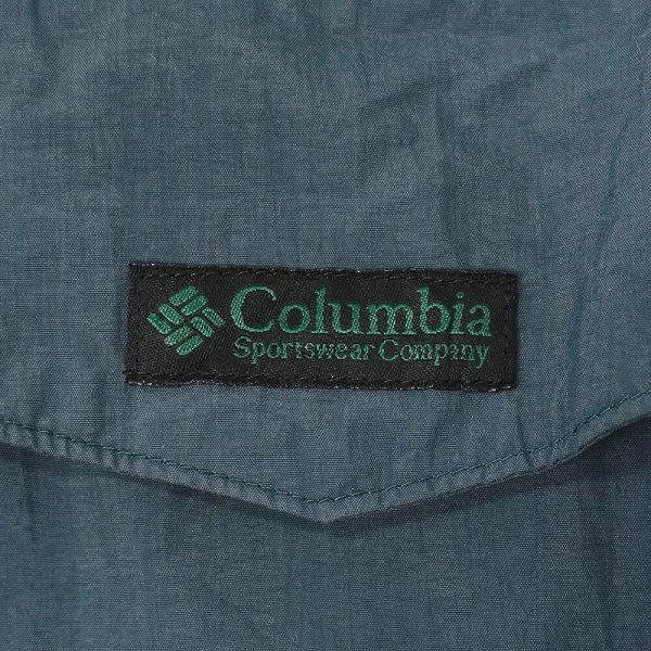 画像3: 90's Columbia コットンウッドプルオーバー "BLUE GREEN" (3)