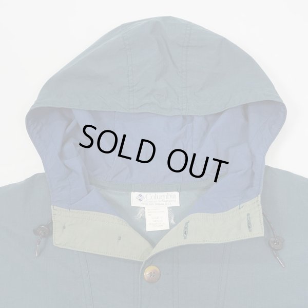 画像4: 90's Columbia コットンウッドプルオーバー "BLUE GREEN" (4)