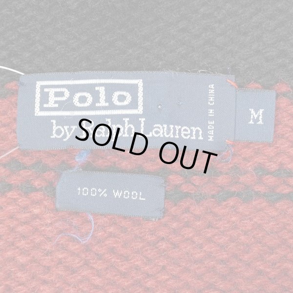 画像2: 90's Polo Ralph Lauren ウールニット ダッフルコート (2)