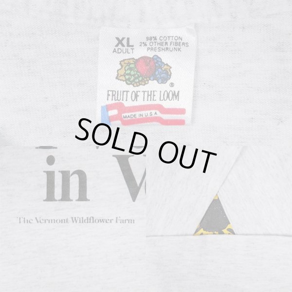 画像2: 90's The Vermont Wildflower Farm プリント Tシャツ "MADE IN USA" (2)