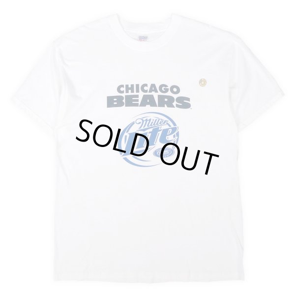 画像1: Early 00's Miller Lite × CHICAGO BEARS ロゴプリントTシャツ "DEADSTOCK" (1)