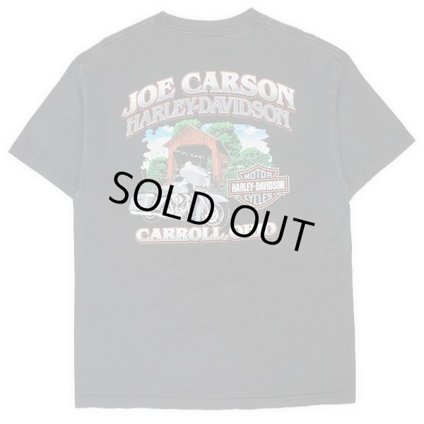 画像2: 00's HARLEY-DAVIDSON ポケットTシャツ “FADE BLACK” (2)