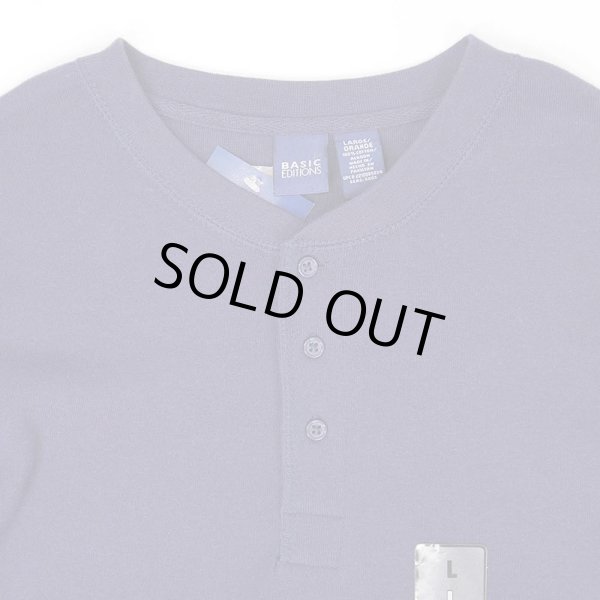 画像2: 00's BASIC EDITIONS L/S ヘンリーネックカットソー "DEADSTOCK" (2)