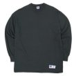 画像1: 90's RUSSELL L/S ブランクTシャツ "BLACK / MADE IN USA" (1)