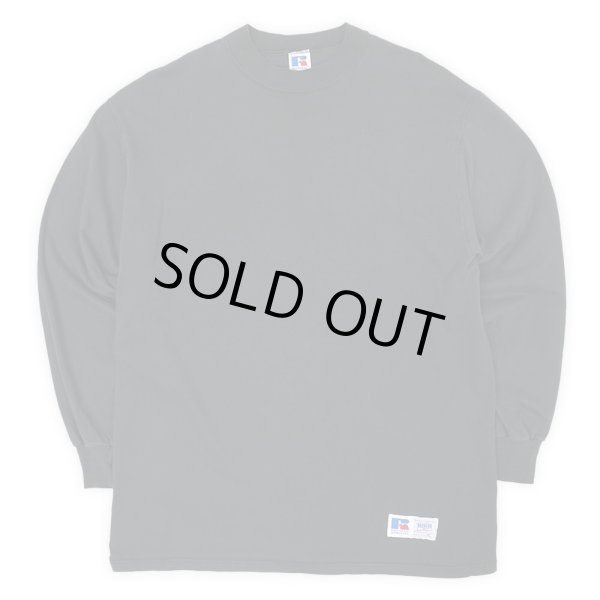画像1: 90's RUSSELL L/S ブランクTシャツ "BLACK / MADE IN USA" (1)