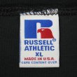 画像2: 90's RUSSELL L/S ブランクTシャツ "BLACK / MADE IN USA" (2)