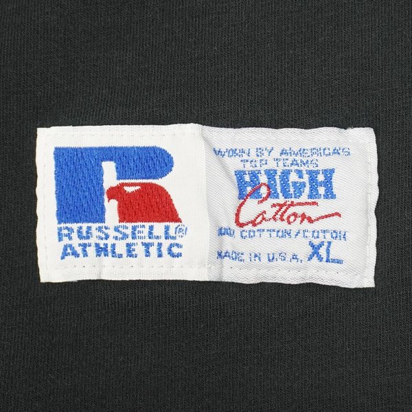画像3: 90's RUSSELL L/S ブランクTシャツ "BLACK / MADE IN USA" (3)