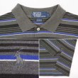 画像3: 90's Polo Ralph Lauren マルチボーダー柄 L/S ポロシャツ (3)