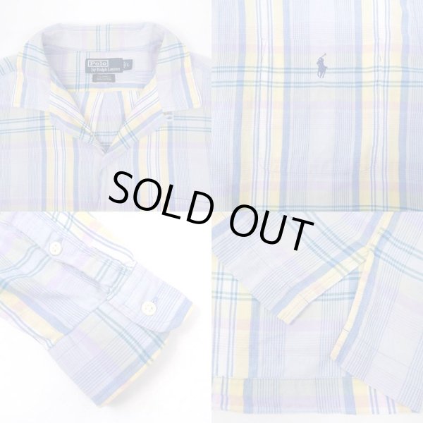 画像4: 90's Polo Ralph Lauren L/S オープンカラーシャツ "CALDWELL" (4)