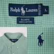 画像3: 90's Polo Ralph Lauren S/S ボタンダウンシャツ “BLAIRE / 格子チェック柄 / GREEN” (3)