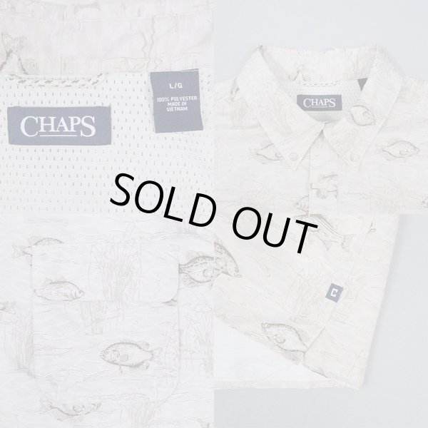 画像3: 00's CHAPS S/S 総柄 ボタンダウンシャツ (3)