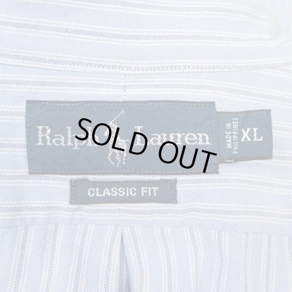 画像2: 90-00's Polo Ralph Lauren マルチストライプ柄 ボタンダウンシャツ “CLASSIC FIT” (2)
