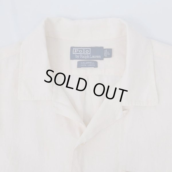 画像3: 90's Polo Ralph Lauren オープンカラーシャツ "CALDWELL" (3)
