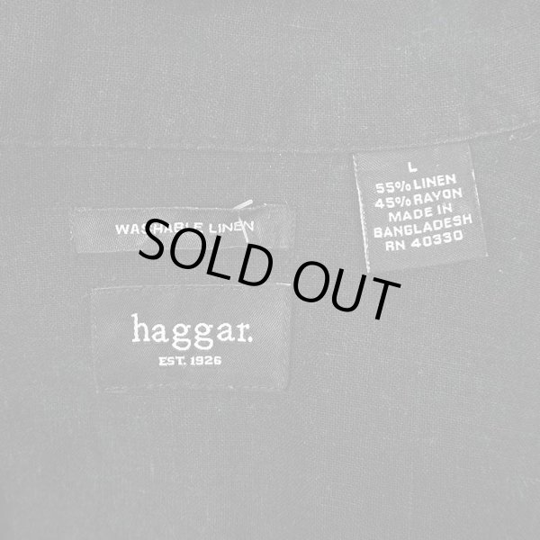 画像2: 00's Hagger オープンカラーシャツ "LINEN × RAYON" (2)
