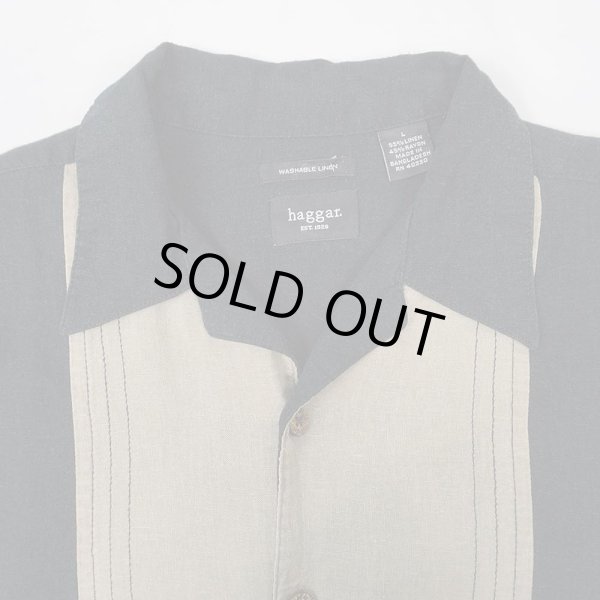 画像3: 00's Hagger オープンカラーシャツ "LINEN × RAYON" (3)