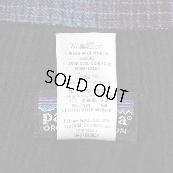 画像3: 00's Patagonia オンブレチェック柄 ヘビーネルシャツ "F6" (3)