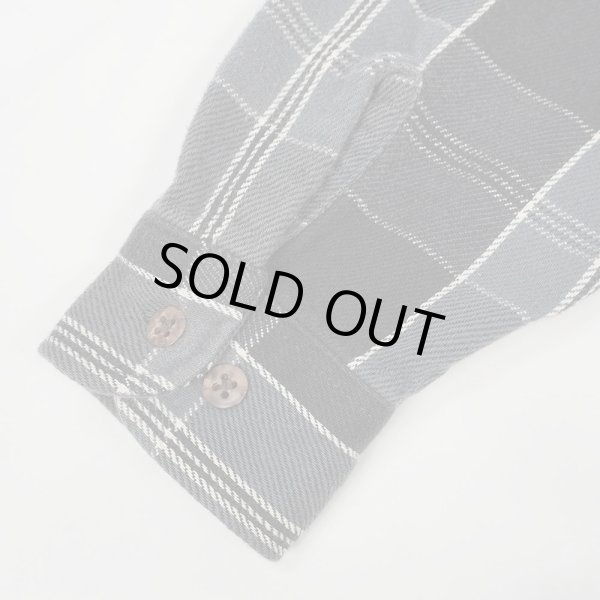 画像4: Late 90's ST JOHN'S BAY ヘビーネルシャツ "Black Plaid / US COMPONENTS" (4)