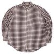 画像1: 90's KHAKI'S by ARROW ボタンダウンシャツ "BIG OXFORD / BURGUNDY PLAID" (1)