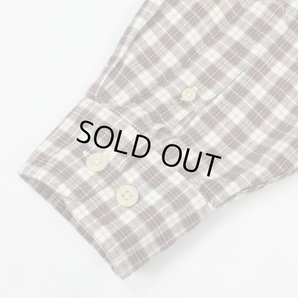 画像4: 90's KHAKI'S by ARROW ボタンダウンシャツ "BIG OXFORD / BURGUNDY PLAID" (4)