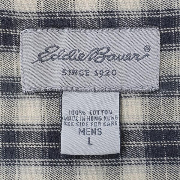 画像2: 00's Eddie Buaer フランネル ボタンダウンシャツ "Black Plaid" (2)