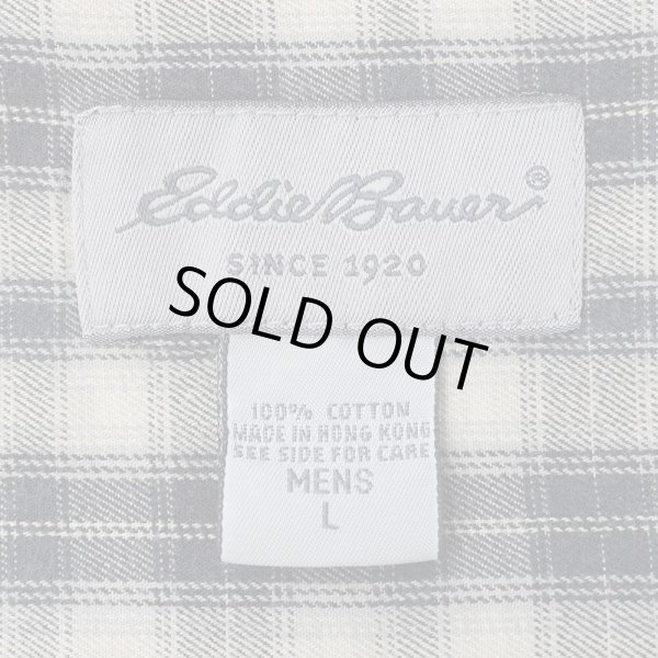 画像2: 00's Eddie Buaer フランネル ボタンダウンシャツ "Black Plaid" (2)