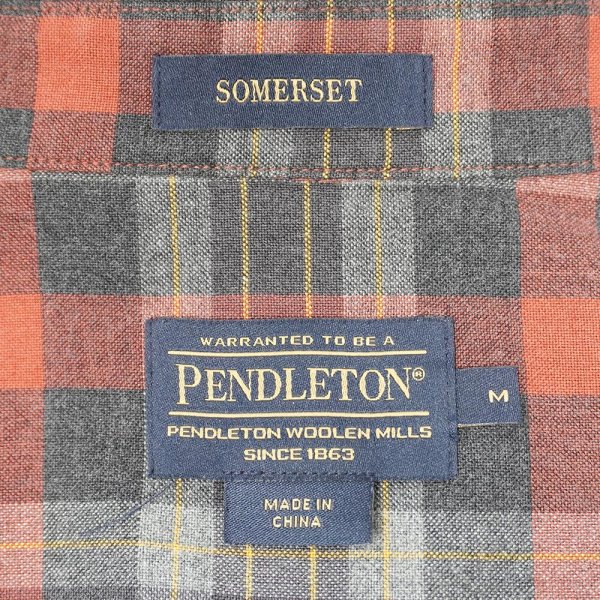 画像2: 00's PENDLETON フランネル ボタンダウンシャツ "SOMERSET" (2)