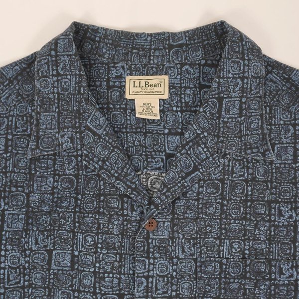 画像3: 00's L.L.Bean S/S 総柄 オープンカラーシャツ 【7】 (3)
