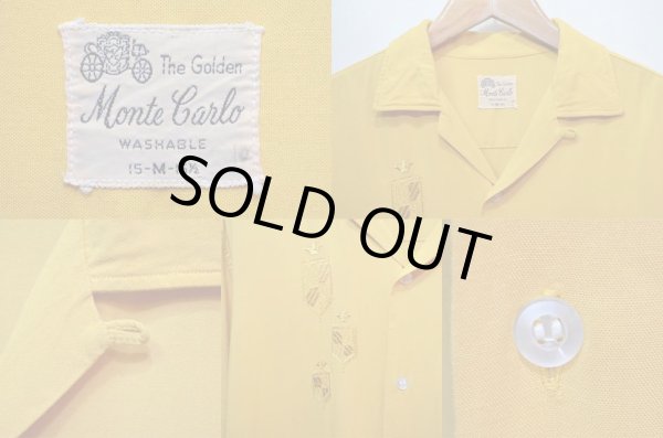 画像3: 60's The Golden Monte Carlo S/S レーヨンオープンカラーシャツ (3)