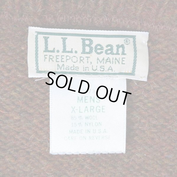 画像2: 80-90's L.L.Bean ウールニット "MADE IN USA / BROWN" (2)