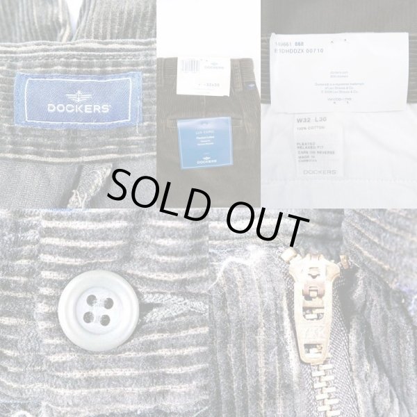 画像3: 00's DOCKERS 2タック 太畝コーデュロイパンツ "DEADSTOCK / W32 L30" (3)