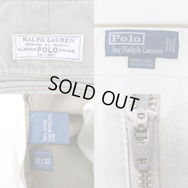 画像3: 90's Polo Ralph Lauren 2タック チノトラウザー "ANDREW PANT" (3)