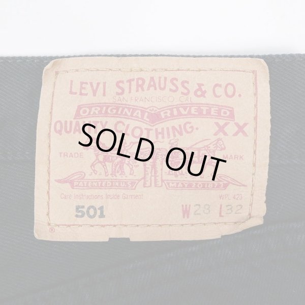 画像3: Early 00's Euro Levi's 501 ブラックデニムパンツ “W28 L32” (3)
