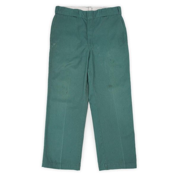 画像1: 80's Dickies 874 ワークパンツ "MADE IN USA / LINCOLN GREEN / W33 L28" (1)