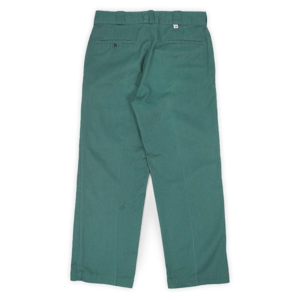 画像2: 80's Dickies 874 ワークパンツ "MADE IN USA / LINCOLN GREEN / W33 L28" (2)