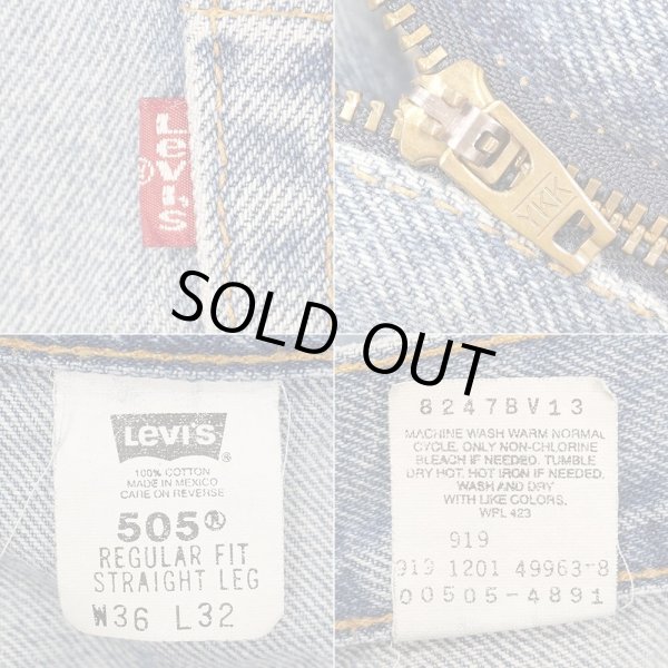 画像4: Early 00's Levi's 505 デニムパンツ "W36 L32" (4)