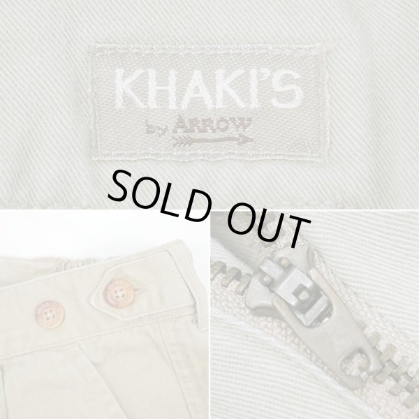 画像4: 90's KHAKI'S by ARROW 2タック チノショーツ (4)