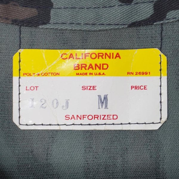 画像2: 80's CALIFORNIA BRAND トレバークカモ柄 シャツジャケット "MADE IN USA / DEADSTOCK" (2)