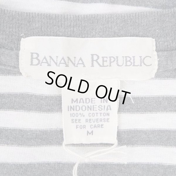 画像2: 90's Banana Republic ボーダー柄 L/S Tシャツ (2)