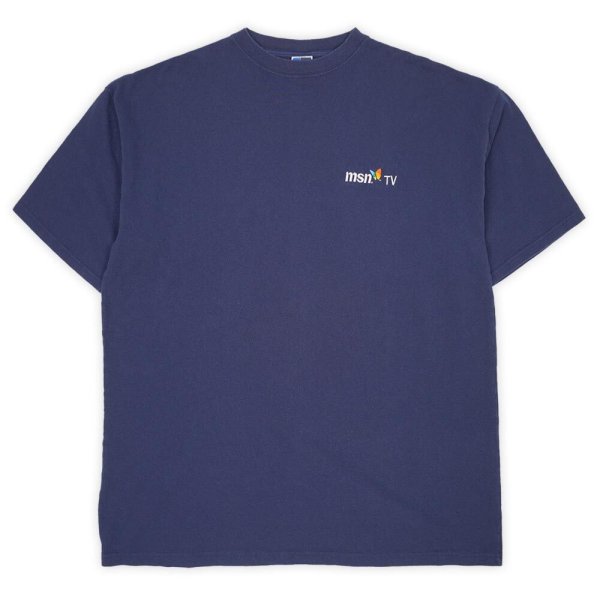 画像1: 00's msn TV コットンピケTシャツ (1)