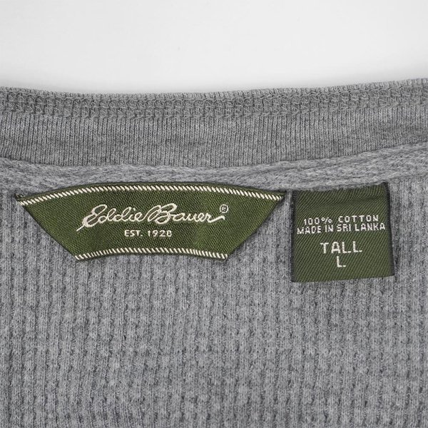 画像2: 00's Eddie Bauer ヘンリーネック サーマル (2)