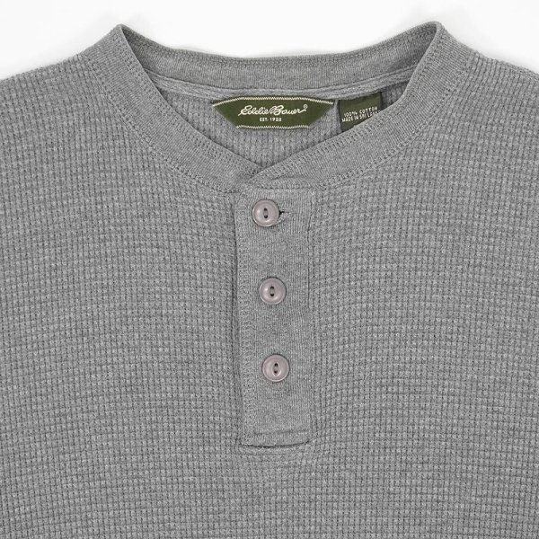 画像3: 00's Eddie Bauer ヘンリーネック サーマル (3)