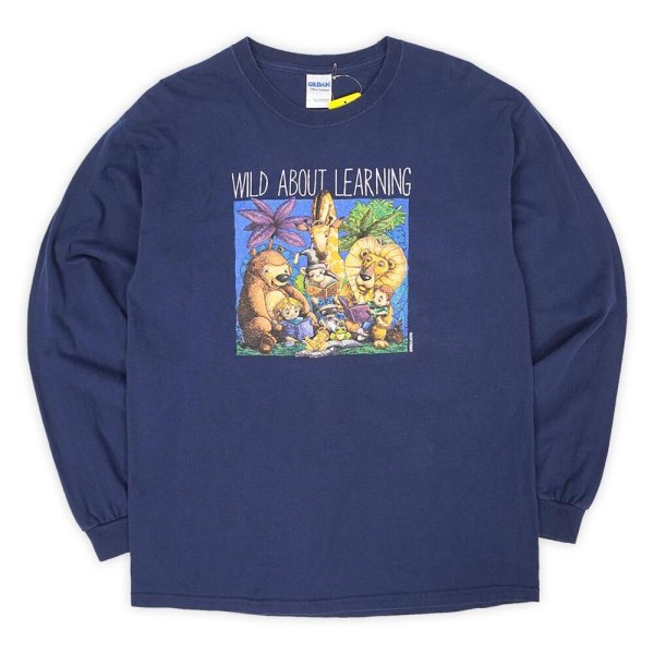画像1: 00's Wild About Learning L/S プリントTシャツ (1)